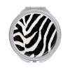 QMNALP Travel Makeup Mirror Double-Sided Portable Compact Mirrors for Purses Cute and Individualized Small Zebra Animal Printed Vanity Mirror view 1