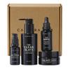 Caldera + Lab Mens Anti-Aging Skincare Kit  The Regimen Rich + Eye Defense: Cleanser, Moisturizer, Night Serum & Eye Serum for Firmer, Smoother, Hydrated Skin | Clean Ingredients view 1