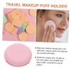 SHERCHPRY Silicone Makeup Puff Holder Portable Travel Case Small Compact Powder Puff Storage Box for Women and Egg Shape Makeup Sponge Organizer view 3