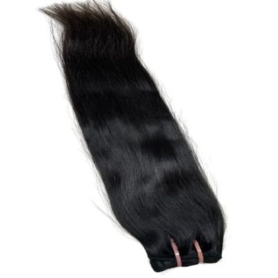 100% Raw Unprocessed Natural Straight Hair bundle Double Weft 100 Gram (22 Inch)