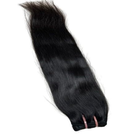 100% Raw Unprocessed Natural Straight Hair bundle Double Weft 100 Gram (22 Inch)