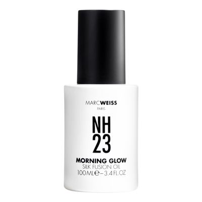 MarcWeiss NH23 Morning Glow Silk Fusion Hair Oil (3.4 fl oz) | Frizz Control & Shine Enhancer | Nourishing Argan & Jojoba Oil Blend | Smooths, Strengthens & Protects | Lightweight, Non-Greasy Formula