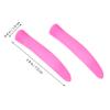 BELLIFFY 5 Pairs Silicone Handle Sleeve for Manicure Cuticle Scissors Non Slip Protective Cover Lightweight Reusable Nail Trimmer Grip Sleeve for Easy Precise Nail Care Random Color view 2