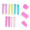 BELLIFFY 5 Pairs Silicone Handle Sleeve for Manicure Cuticle Scissors Non Slip Protective Cover Lightweight Reusable Nail Trimmer Grip Sleeve for Easy Precise Nail Care Random Color view 3