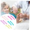 BELLIFFY 5 Pairs Silicone Handle Sleeve for Manicure Cuticle Scissors Non Slip Protective Cover Lightweight Reusable Nail Trimmer Grip Sleeve for Easy Precise Nail Care Random Color view 4