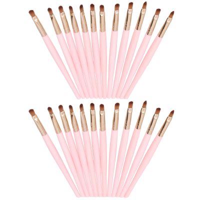 24PCS Portable Lip Brushes, Long Handle Makeup Tool, Soft for Delicate Lipstick Application, Lightweight and Compact for Easy Carry, Ergonomic Design
