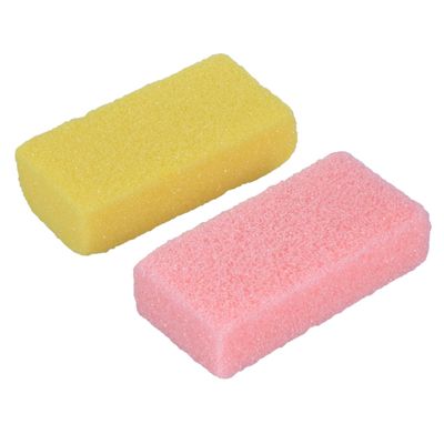 BIUDECO 2pcs Natural Pumice Stone Foot Care Tool Callus Remover Sponge Pedicure Exfoliator Scrubber for Dead Skin Removal Lightweight Portable with Comfortable Grip Random Color