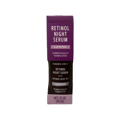 Trader Js Retinol Night Serum with Baobab Seed Oil 0.3% Retinol 1 fl oz (30 mL)