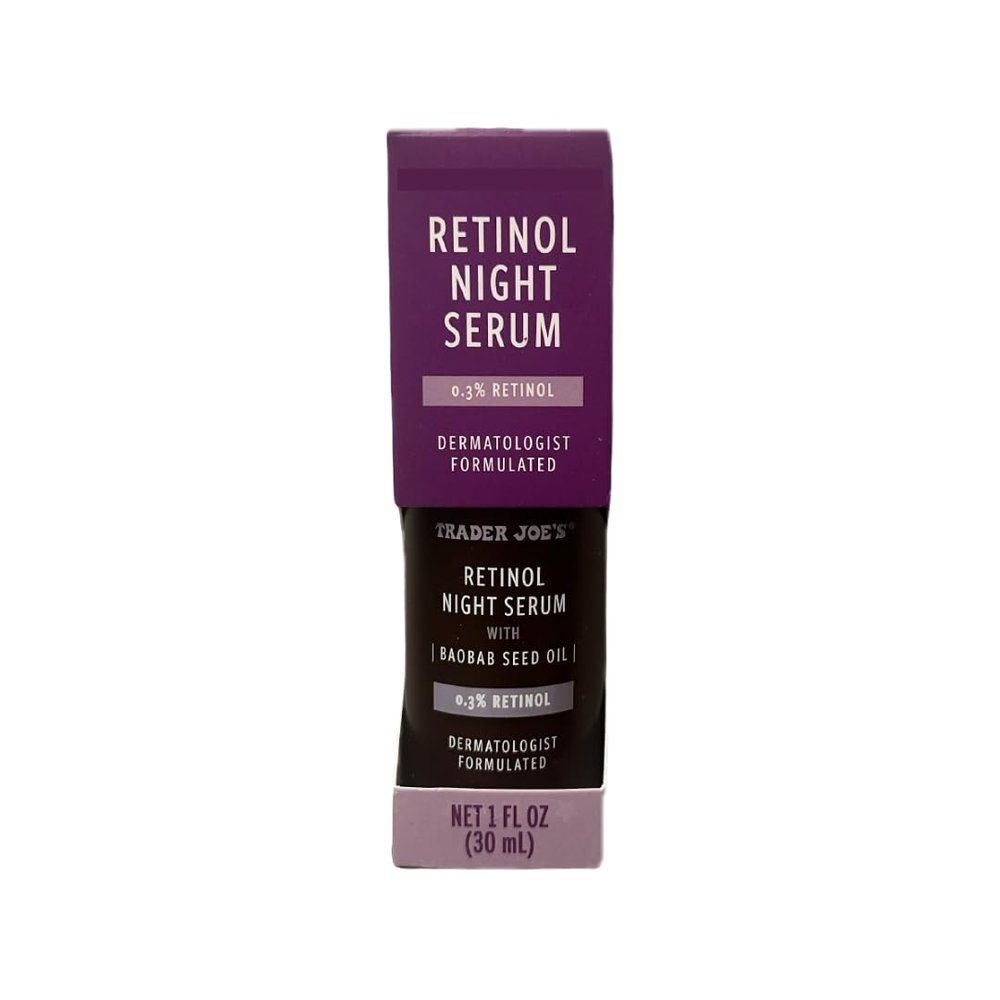 Trader Js Retinol Night Serum with Baobab Seed Oil 0.3% Retinol 1 fl oz (30 mL)