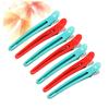 TOPPERFUN 12Pcs Alligator Hairdressing Clips Duckbill Design Aluminum Stainless Steel Styling Hair Barrettes for Hair Sectioning Dyeing and Face Washing Portable Lightweight DIY Random Color view 3