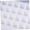 ABOOFAN Slots Lipstick Storage Box White Makeup Organizer Cosmetic Holder Desktop Vanity Stand for Home and Shop Counter Organization view 4