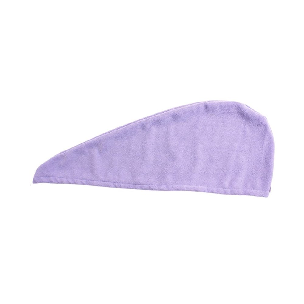 Alipis Microfiber Hair Drying Towel Wrap Fast Absorbent Hair Drying Cap Lightweight Plush Soft Purple for Women