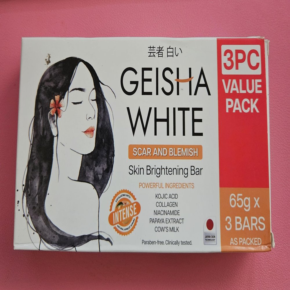 Geisha White Intense Skin Cleansing Bar - 3 bars x 65g