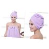ABOOFAN Fast Drying Microfiber Hair Towel Wrap for Women Plush Soft Absorbent Hair Dry Cap Lightweight and Quick Drying for Home Gym Travel Purple view 3