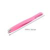 COOLHIYA 4pcs Stainless Steel Diagonal Tweezers with Comb Precision Eyebrow Clamps for Shaping and False Eyelash Application Compact Makeup Tool for Travel and Gift view 3