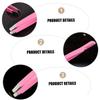 COOLHIYA 4pcs Stainless Steel Diagonal Tweezers with Comb Precision Eyebrow Clamps for Shaping and False Eyelash Application Compact Makeup Tool for Travel and Gift view 4