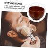 GARVALON Wooden Shaving Soap Bowl Mug for Men Thick Polished Wood Shave Soap Container Easy to Clean Stylish Beard Lather Cup for Smooth Wet Shaving view 4