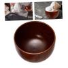 Anneome Wooden Shaving Soap Bowl Shaving Mug Container for Men Wet Shave Easy to Clean Stylish Beard Shave Cup with Rich Foam Whipping Design view 2