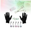 Beavorty 15pcs Stainless Steel Belly Button Ring Piecing Kit Professional Navel Piercing Set with Gloves Safe for Daily and Professional Use Silver Color Random Random Color view 3
