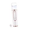 CALLARON Mini Portable Nano Facial Steamer Skin Care Sprayer with Cool Mist Hydration Handheld Abs Non Slip Moisturizer Device for Daily Facial White view 1