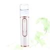 CALLARON Mini Portable Nano Facial Steamer Skin Care Sprayer with Cool Mist Hydration Handheld Abs Non Slip Moisturizer Device for Daily Facial White view 2
