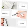 Baluue 2Pcs Stainless Steel Nose Hair Tweezers Lightweight Metal Trimmers for Men and Women Reusable Facial Hair Clippers Grooming view 4