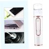 VICASKY Portable Mini Nano Facial Steamer with Cool Mist Sprayer Abs Material Handheld Moisturizing Face Sprayer for Skin Care Hydration and Nutrition Absorption Non Slip Grip White view 3