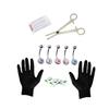 Baluue 15pcs Professional Navel Piercing Kit Stainless Steel Piecing Rings Set with Gloves Comfortable Belly Button Jewelry for Piercing Use Random Color view 1