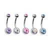 Baluue 15pcs Professional Navel Piercing Kit Stainless Steel Piecing Rings Set with Gloves Comfortable Belly Button Jewelry for Piercing Use Random Color view 4
