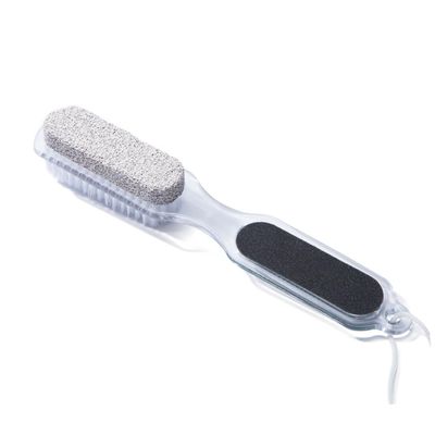 CATIEBYE Foot Rasp with Pumice Stone Nail Brush Foot File and Callus Reducer for Dead Skin Removal Ergonomic Pedicure Tool for Smooth Heels at Home