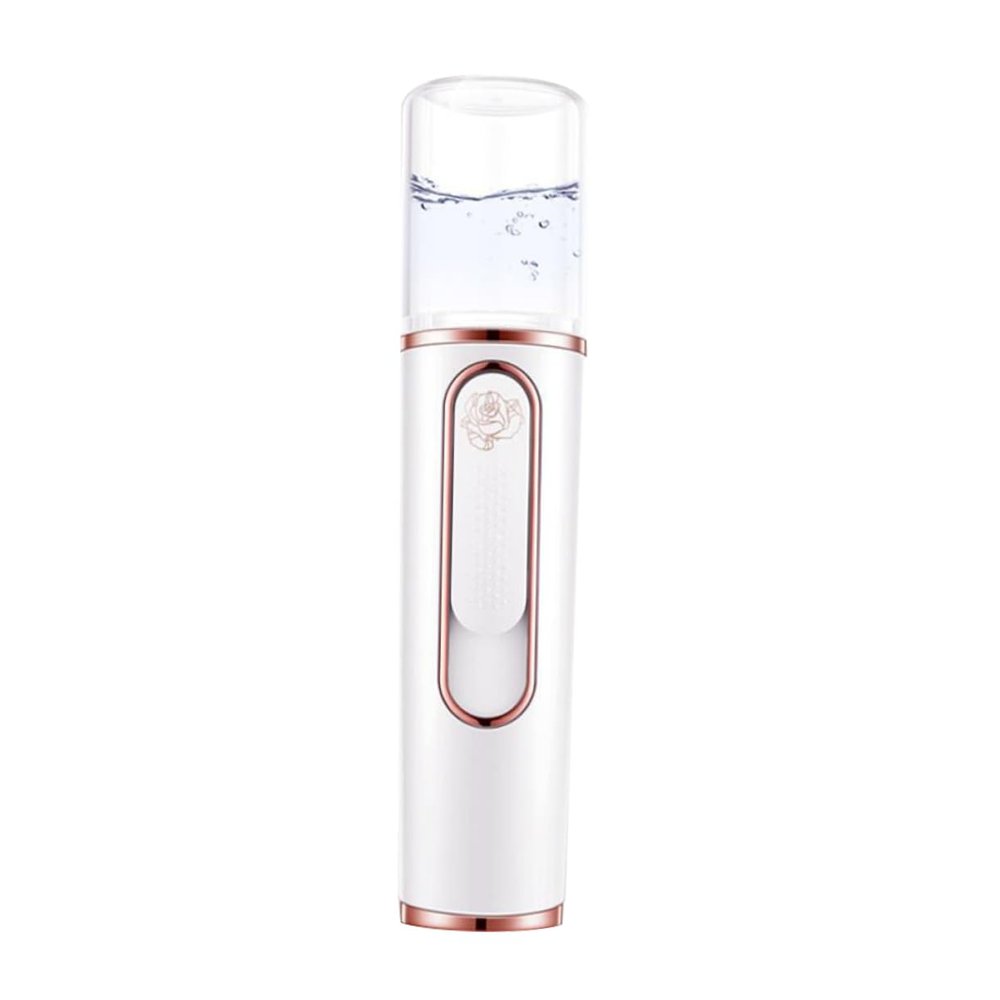 Healeved Portable Nano Mist Facial Steamer Handheld Abs Skin Moisture Sprayer with Non Slip Grip for Hydrating and Cooling Face Care White Compact Design for Daily Skincare Routine