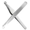 BIUDECO 2Pcs Stainless Steel Nose Hair Trimmers with Head Design Nasal Clippers for Safe Easy Hair Removal Ergonomic Manual Tweezers for Precise Nose Grooming view 1