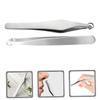 BIUDECO 2Pcs Stainless Steel Nose Hair Trimmers with Head Design Nasal Clippers for Safe Easy Hair Removal Ergonomic Manual Tweezers for Precise Nose Grooming view 2