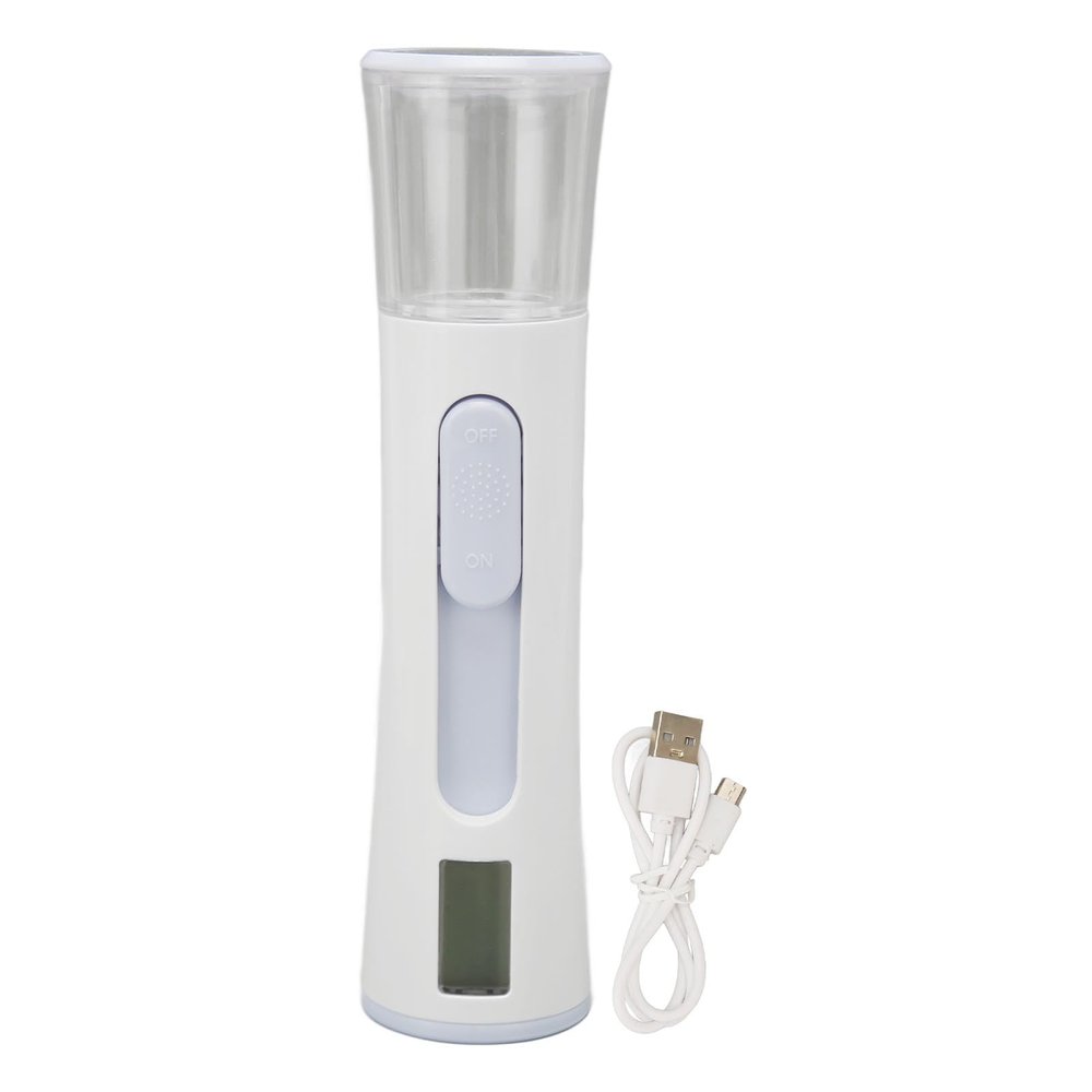 Double Headed Nano Facial Steamer Moisturizing Hydrating Face Sprayer with LCD Screen Display Skin Water Oil Test Function for Women Gift Beauty Care