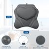 Bath Pillow for Tub  Luxury Bathtub Pillow with Air Mesh Fabric & 6 Strong Suction Cups, Head, Neck & Back Support Cushion  Non-Slip Bath Accessories, Relaxing Spa Gifts (Grey) view 2