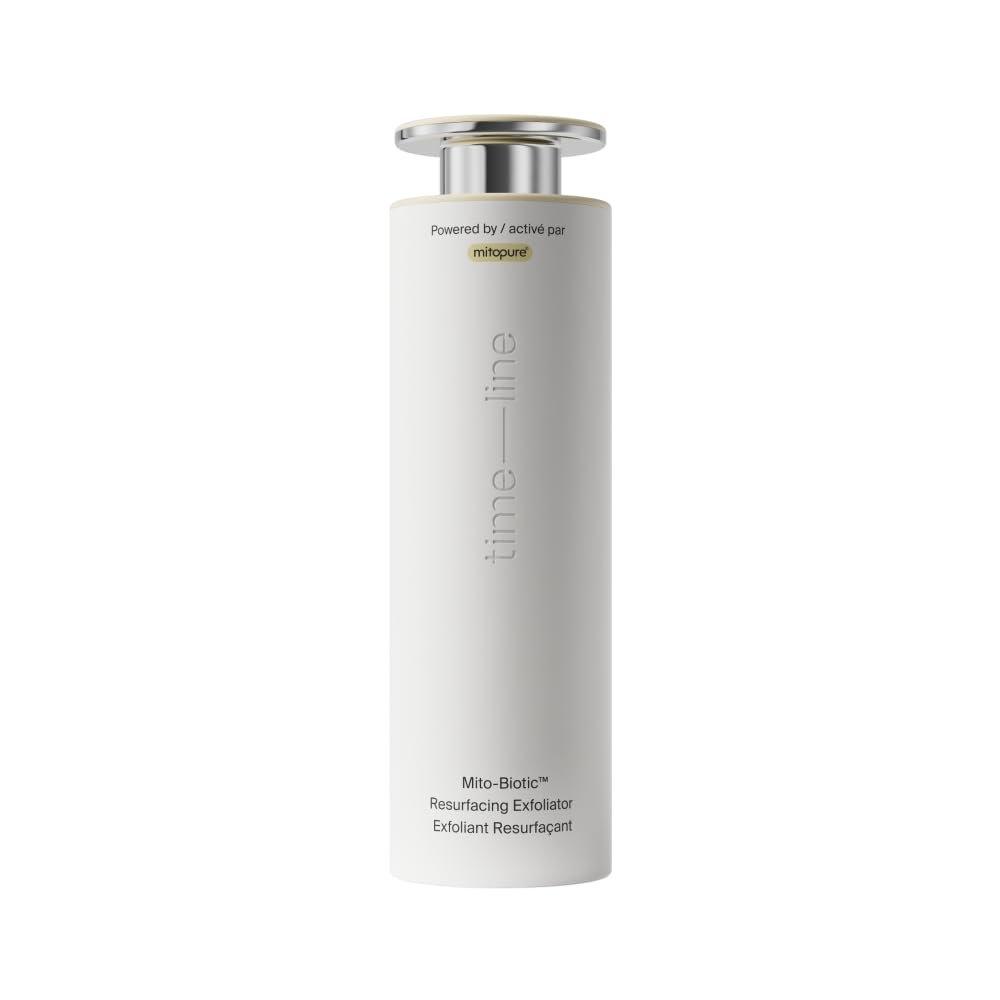 Timeline Mito-Biotic Resurfacing Face Exfoliator- with Plant-Based Acids to Purify, Tone, Hydrate, Refine Texture & Unclog Pores - 3.38 Fl Oz