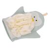 BESTYASH Cute Penguin Double Sided Bath Scrubbing Glove for Adults and Thickened Exfoliating Mitt for Shower and Bath Gentle Skin Cleansing and Dead Skin Removal Tool view 1