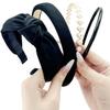 IAXSEE 4PCS Headbands for Women and Girls Pearl Non-Slip Wide Padded Headbands Cute and Vintage Women's Hair Accessories(Black) view 1