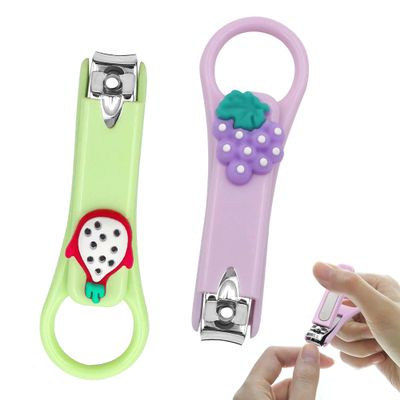 2PCS Kids Nail Clipper Manicure Sets Stainless Steel Cartoon Childrens Nail Clippers Fortable Light Pedicure Kit Grooming Tools Nail Clipper Set Small Nail Clippers for Kids Women Men