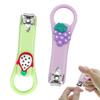 2PCS Kids Nail Clipper Manicure Sets Stainless Steel Cartoon Childrens Nail Clippers Fortable Light Pedicure Kit Grooming Tools Nail Clipper Set Small Nail Clippers for Kids Women Men view 1