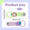 2PCS Kids Nail Clipper Manicure Sets Stainless Steel Cartoon Childrens Nail Clippers Fortable Light Pedicure Kit Grooming Tools Nail Clipper Set Small Nail Clippers for Kids Women Men view 2