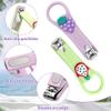 2PCS Kids Nail Clipper Manicure Sets Stainless Steel Cartoon Childrens Nail Clippers Fortable Light Pedicure Kit Grooming Tools Nail Clipper Set Small Nail Clippers for Kids Women Men view 3