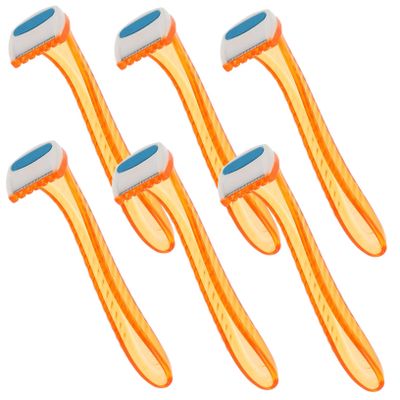 FOMIYES 6Pcs Women Body Hair Razor with Protective Cover Safe and Smooth Hair Removal for Legs Arms Underarms and Private Areas Comfortable Trimmer for Sensitive Skin Random Color