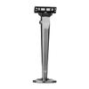 Titaner Titanium 3-Layer Razor Handle with Quick Release Button, Compatible with Mach3 Blades, Rustproof & Lightweight, Includes Round Stand (Grey) view 1