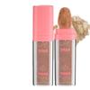 3Color Glitter Powder Highlighter Makeup, Body Brightens the Natural Three-Dimensional Face Blusher Fairy Highlight Patting Powder (03Golden Brown) view 1