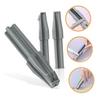 FRCOLOR 3pcs Eyebrow Pencil Sharpener Makeup Aid Tools Plastic Duckbill Design Precise Angle Sharpening for Various Pencil Grey view 3