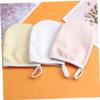FOMIYES 6PCS Microfiber Face Cleaning Pads Soft Makeup Remover Pads Reusable Facial Towels Breathable Gloves for Gentle Pore Cleansing and Daily Skincare Random Color view 4
