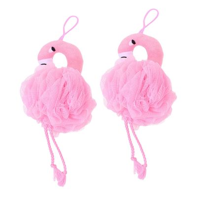 BCOATH 2Pcs Exfoliating Shower Scrubber Balls Rich Foaming Bath Poufs Gentle Body Exfoliators for Smooth Skin and Deep Cleansing in Shower