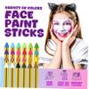 SKISUNO 1 Box Colors Face Paint Crayons Non Toxic Body Paint for Adults Easy Removal Face Painting Stencils Portable Cosplay Halloween Makeup Kit with Ergonomic Design view 3