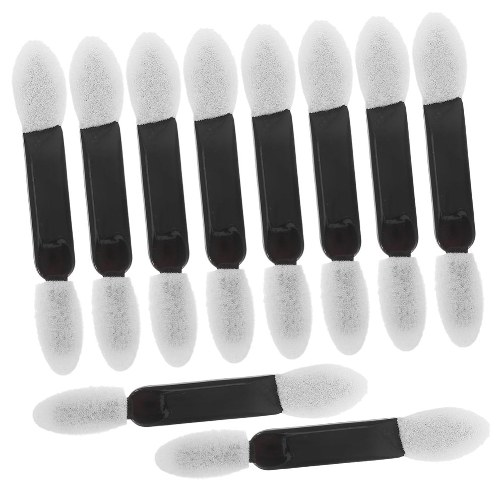 VICASKY 50pcs Double Ended Disposable Eyeshadow Brushes with Soft Sponge Tips Travel Friendly Makeup Applicators for Women for Parties Weddings Daily Use and Festivals